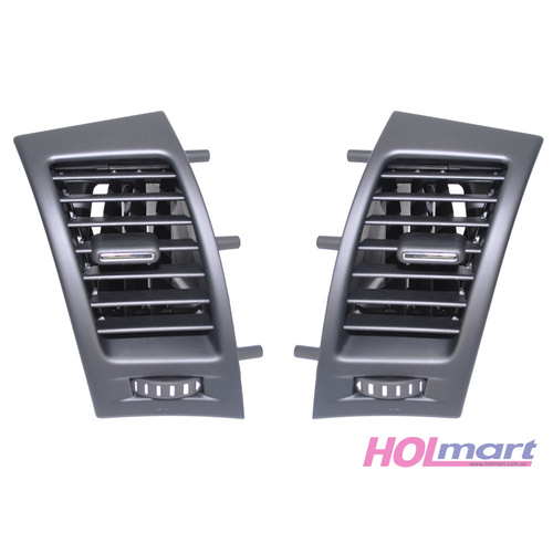 Holden VE Series 1 Front Door Vents Pair - Black/Chrome