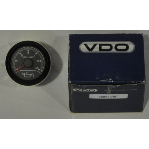 Holden HSV VE Engine Oil Pressure Pod Gauge Only. Black Face VDO