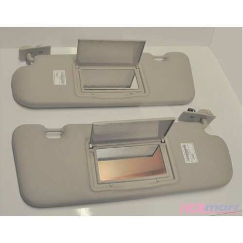 Holden VE WM Sun Visors Pair with Vanity Mirrors Commodore Caprice GMH