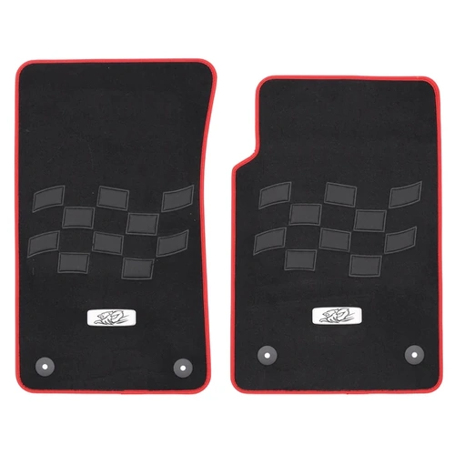 Holden VE HRT Motorsport Front Carpet Floor Mats Ute SV6 SS SSV Red/Black Commodore