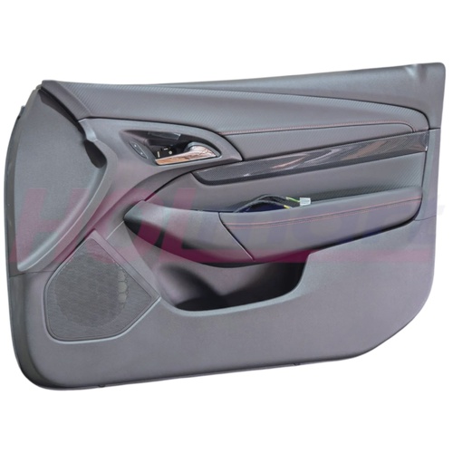 Holden Commodore VF SS/SV6 Black & Storm Edition Right Front Door Trim (Red Stitch)