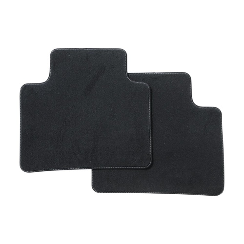 Holden VF Commodore Black Edition Rear Carpet Mat Set White Stitching
