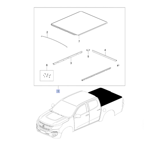 Holden RG Colorado SPACE CAB Tonneau Cover 2017-2020 