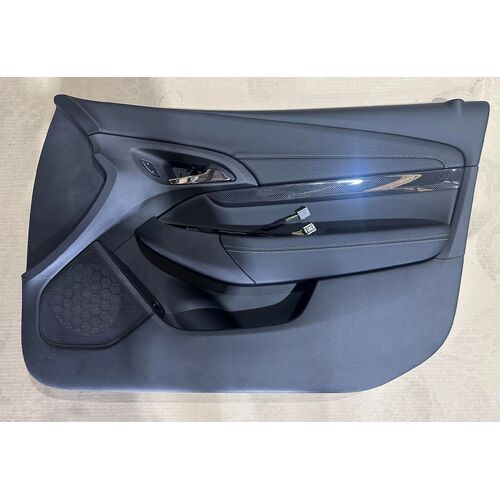Holden VF Right Front Door Trim Card SV6 SS RHF Black w/ White Stitching