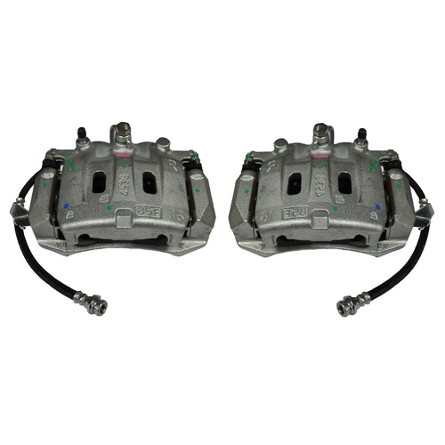 Holden RG Colorado 2.8L Front 2 Piston Brake Calipers & Pads Pair (Pulloff) 2012~2018