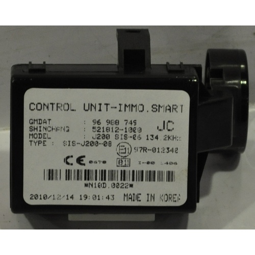 Holden JF VIVA 2006-2009 Ignition Immobilizer Control Unit
