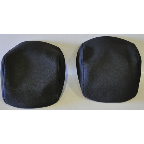 Holden VE SV6 SS SSV Front Seat Leather Head Rests Pair Onyx Black Commodore Left & Right