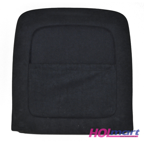 Holden VF Front Seat Backing & Map Pocket Black Suede Felt Suit Left or Right WN