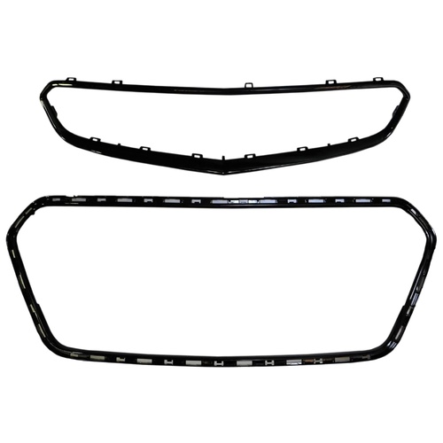 Chevy SS Black Grille Surrounds Trim Molds Upper & Lower Chevrolet GM (2013-2015)
