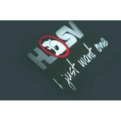 HSV Sticker 'I Just Want One' Rear Window VT VX VU VY VZ VE VF