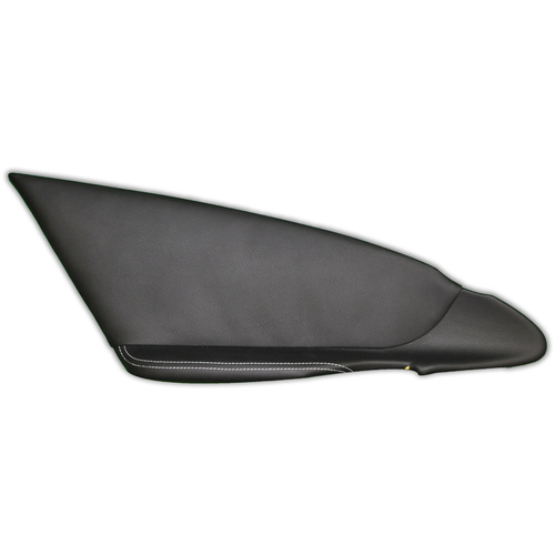 Holden HSV VZ Clubsport R8 Door Trim Insert Left Hand Front Black Leather - White Stitching 