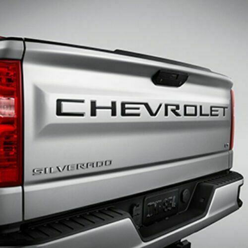 Chevrolet Silverado Lettering For Tailgate Black GMSV LTZ LT