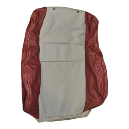 Holden HSV VT VX Coulson Front Seat Upright Leather Trim. Red / Cream J00-4100797F