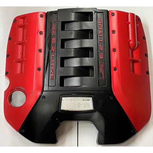 HSV LS3 Engine Cover Red/Black 6.2L 340kw VE VF GTS Clubsport R8 USED