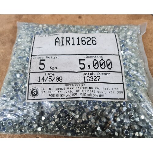 X5000 M5 Stainless Steel 304 Hex Nyloc Nut Nylon Insert Lock Nuts