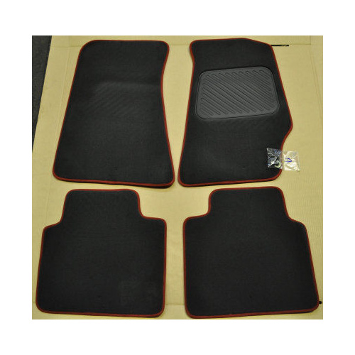HOLDEN VY VZ CV6 CV8 MONARO STING RED FLOOR MATS. FRONT & REAR VT VX