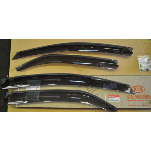 KIA TD CERATO SLIMELINE DOOR VISOR WEATHERSHIELDS. SET OF 4