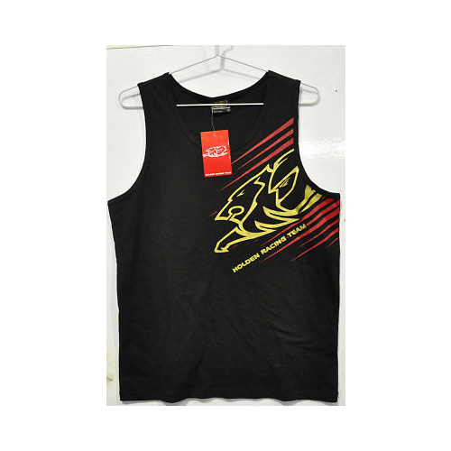 HOLDEN RACING TEAM HRT MENS SINGLET TANK TOP BLACK SMALL