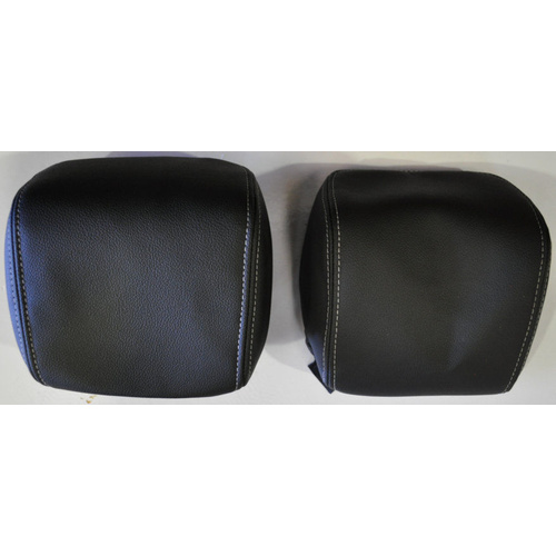 Holden VE Leather Onyx Head Rest Cover SS Omega Berlina Calais New Pair 