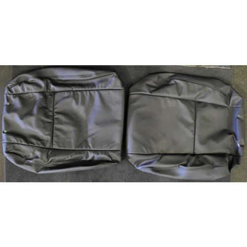 Holden VE SV6 Front Leather Seat Trim Upright Left & Right Pair Black Onyx