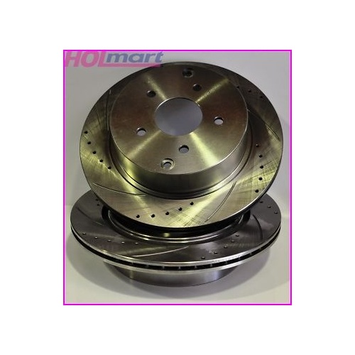 HOLDEN VT VX VU VY HSV COMMODORE HARROP REAR VENTILATED & SLOTTED DISC BRAKES