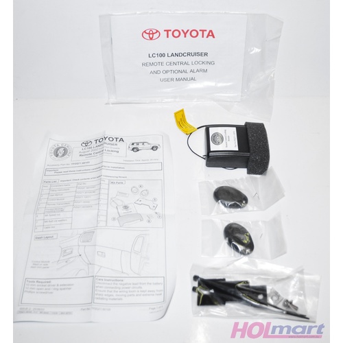 Toyota Landcruiser LC100 Remote Central Locking & Optional Alarm Kit
