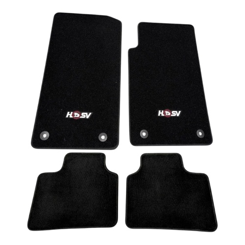HSV VF WN Carpet Floor Mats Front & Rear Black Set Black - Clubsport R8 Senator GTS Maloo Holden