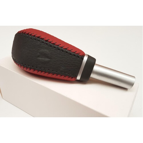 Holden VE WM Auto Leather Shifter Gear Knob Black/Red Commodore Caprice Pontiac GMH