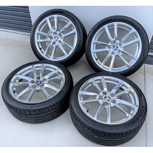 Holden VE VF SSV Alloy Mag Wheels / Tyres 19" Achilles Tyres Redline Chrome x4 Commodore GMH