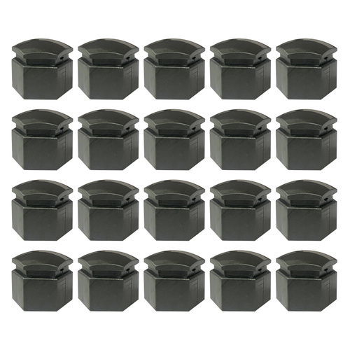 Holden VT VX VY VZ Commodore Grey Mag Wheel Nut Covers (Set X20) Size: 19mm