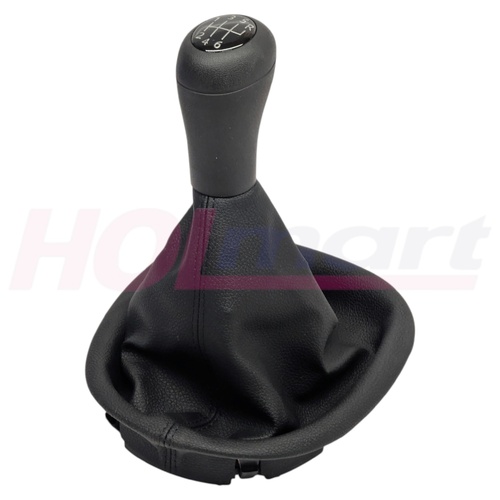 Holden VT VX VU Manual Shifter Gear Knob & Boot 6 Speed Black Stitch