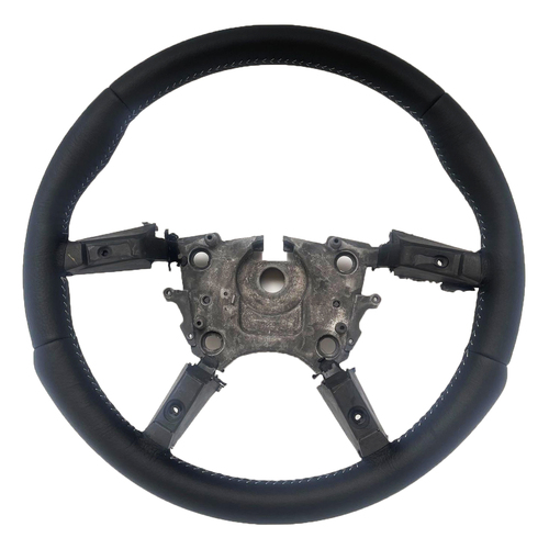Holden VY VZ Steering Wheel Leather Black Silver Stitch Commodore SS SSZ CV8Z WK WL Genuine NOS GMH