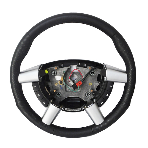 Holden Commodore VY VZ HBD Leather Steering Wheel Perforated Style Black NOS GMH